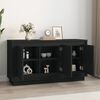 vidaXL Sideboard Black Engineered wood Standard Sideboard Rectangular