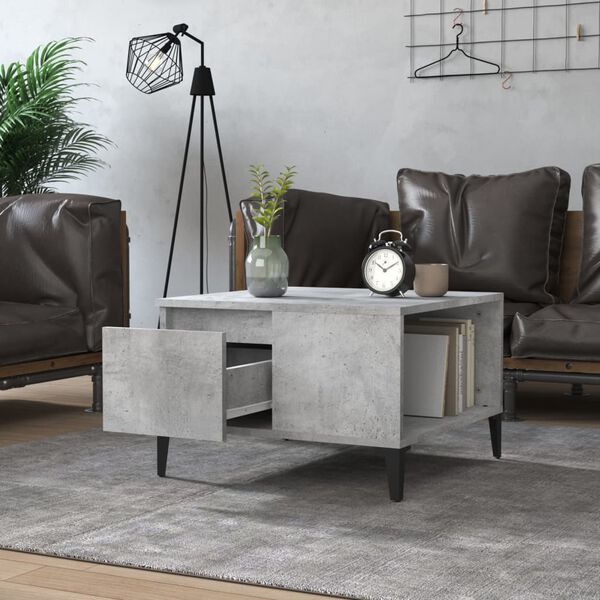 vidaXL Coffee Table Concrete Grey Engineered Wood Medium Coffee Table