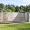 vidaXL Aviary Silver Galvanized Steel Large Durable Rectangular