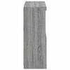 vidaXL Sideboard Grey Sonoma Engineered wood, Glass Sideboard