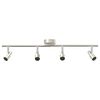vidaXL Ceiling Spotlight Brushed Nickel 70 x 9 x 12.5 cm Steel