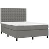 vidaXL Box Spring Bed Dark Grey