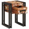 vidaXL End Table 11.81 x 11.81 x 15.75 in Solid Reclaim Wood