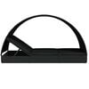 vidaXL Sunbed Black PE rattan, powder-coated steel, fabric (100% polyester)