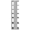 vidaXL Shoe Rack Set of 2 Grey Sonoma Engineered Wood Extra Tall
