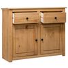 vidaXL Sideboard Natural wood Solid pine wood Large Sideboard