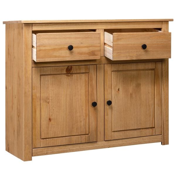vidaXL Sideboard Natural wood Solid pine wood Large Sideboard