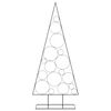 vidaXL Metal Christmas Tree for Decoration Black 70.9"