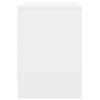 vidaXL Bedside Cabinet Set of 2 White Engineered wood Medium
