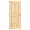 vidaXL Sliding Door with Hardware Set 33.5"x82.7" Solid Wood Pine