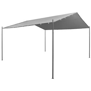 vidaXL Gazebo Anthracite Polyester fabric with PA coating, Steel