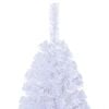 vidaXL Artificial Christmas Tree White PVC, Steel Extra large
