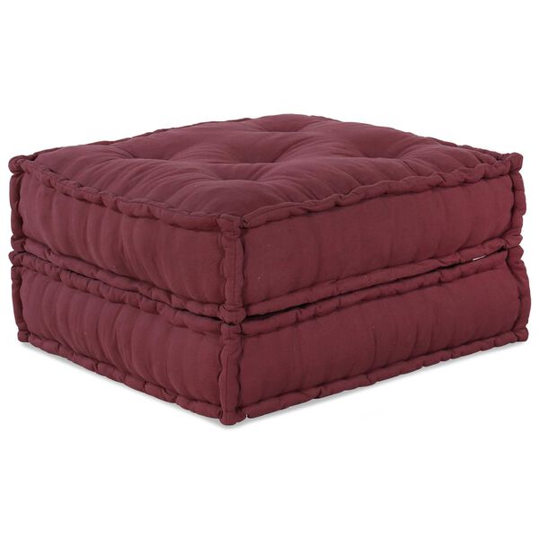vidaXL Modular Sofa 2 pcs Maroon 55.12 x 27.56 x 14.17 in Fabric