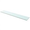 vidaXL Glass Panel Set of 2 Clear Tempered glass 43.3 x 7.9 in