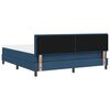 vidaXL Box Spring Bed with Mattress Blue 70.9" x 78.7" fabric