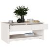 vidaXL Coffee Table Drammen White 99 x 55 x 45 cm Solid pine wood