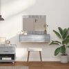 vidaXL Dressing Table Grey 32.68 x 15.75 x 27.56 in Engineered Wood