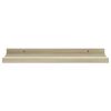 vidaXL Wall Shelf Set of 4 White MDF 15.7x3.5x1.2 in Wall mounting