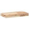 vidaXL Floating Shelf Natural wood Solid acacia wood 23.6 x 7.9 x 1.6 in