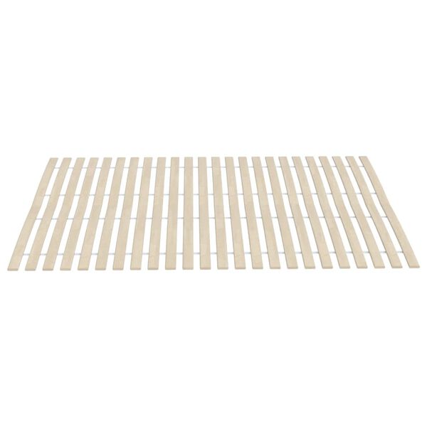 vidaXL Slatted Bed Base Natural wood color Solid poplar wood 35.4x78.7 in