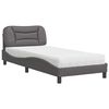 vidaXL Bed Grey