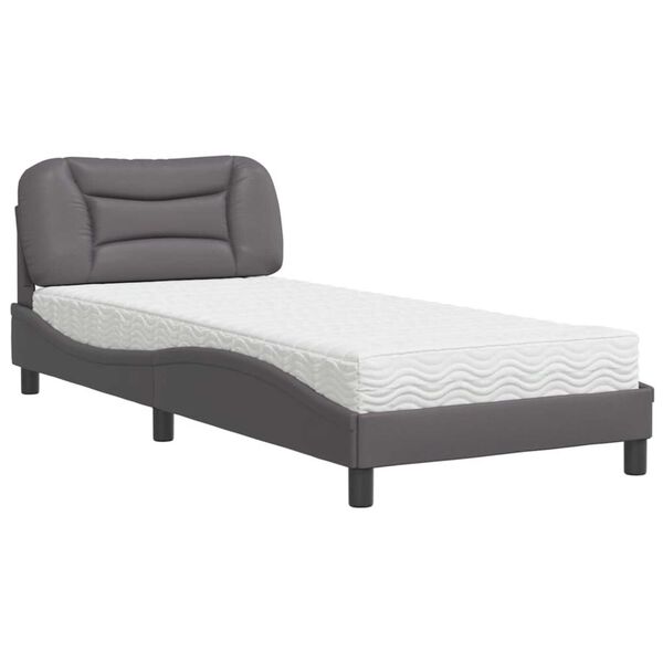 vidaXL Bed Grey