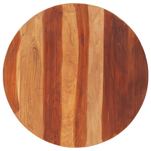 vidaXL Table Top Natural wood grain Solid Acacia Wood 27.6 in diameter
