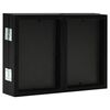 vidaXL Trifold Photo Frame Black MDF, PS (polystyrene)