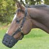 Covalliero Horse Muzzle Black Nylon Pony size Durable Horse Muzzle