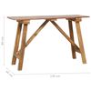 vidaXL Console Table Variations of brown due to recycled wood.