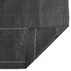 vidaXL Weed Membrane Black Polypropylene (PP) 1.5 x 82.0 ft