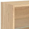 vidaXL 5 Piece TV Wall Units with LED Sonoma Oak Engineered Wood