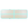 vidaXL Inflatable Gymnastics Mat with Pump 157.4"x39.3"x3.9" PVC Green