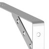 vidaXL Shelf Bracket Silver Stainless Steel Medium Decorative Inlays