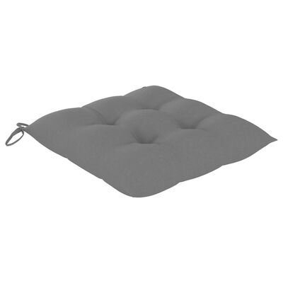 vidaXL Chair Cushions 2 pcs Gray 15.7x15.7"x2.8" Fabric"