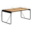 vidaXL Dining Table Brown Solid rough mango wood Large Industrial