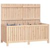 vidaXL Garden Storage Box Natural Wood Solid Pine Wood Large