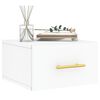 vidaXL Wall-mounted Bedside Cabinet Set of 2 White Engineered wood