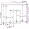 vidaXL Console Table Smoked Oak Engineered Wood Narrow Industrial