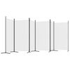 vidaXL 6-Panel Room Divider White 204.7"x70.9" Fabric