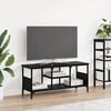 vidaXL TV Cabinet Black Oak 39.37 x 13.78 x 17.72 in