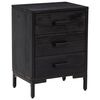 vidaXL Bedside Cabinet Set of 2 Black
