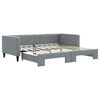 vidaXL Daybed With Trundle Light Grey