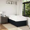 vidaXL Bed Frame Black Velvet (100% polyester), Plywood, Engineered wood