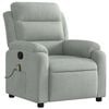 vidaXL Massage Recliner Chair Light gray