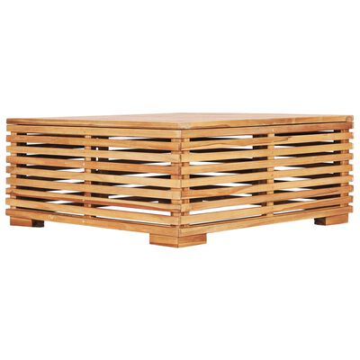 vidaXL Patio Table 27.4"x27.4"x12.2" Solid Teak Wood