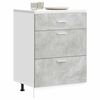 vidaXL Kitchen Base Cabinet Concrete grey Engineered wood Medium