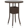 vidaXL Garden Dining Set Brown, Cream White