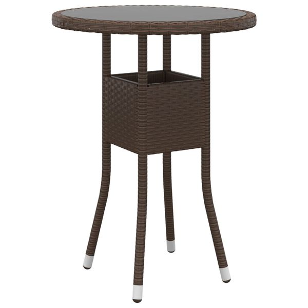 vidaXL Garden Dining Set Brown, Cream White