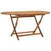 vidaXL Patio Table 62.9"x33.4"x29.5" Solid Acacia Wood